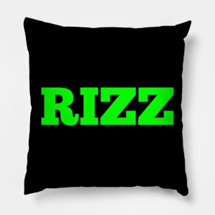 Rizz Green Pillow