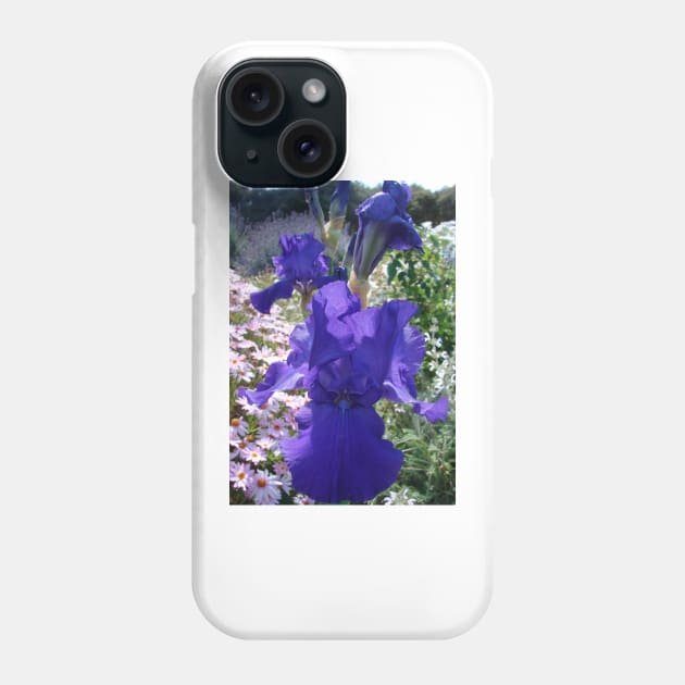 Iris Flower Indigo Purple Phone Case by SarahRajkotwala