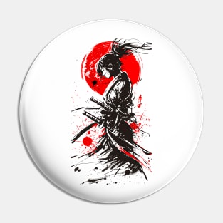 Girl samurai Pin