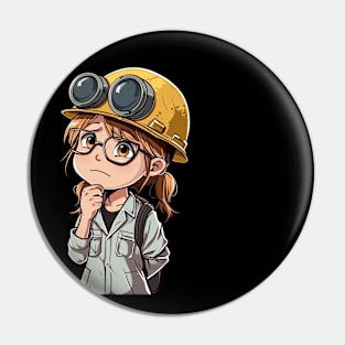 World's Okayest Construction Engineer v4 (no text) Pin