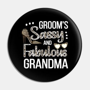 Sassy Grandma Of The Groom Shower Groom'S Grandma Pin