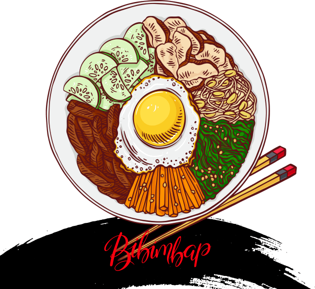 Delicious Bibimbap Kids T-Shirt by Blazedfalcon