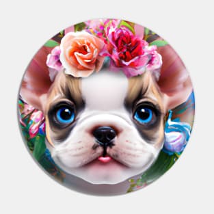 Cute Frenchie Puppy Pin