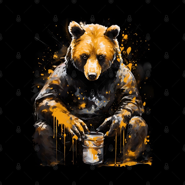 Brown Bear Eating Honey by ArtisticCorner