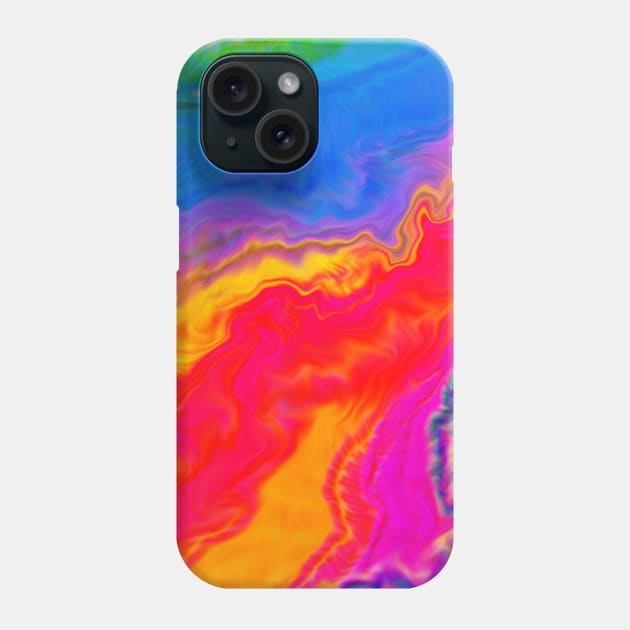 Psychedelic Rainbow Quartz Phone Case by Golden Eagle Design Studio