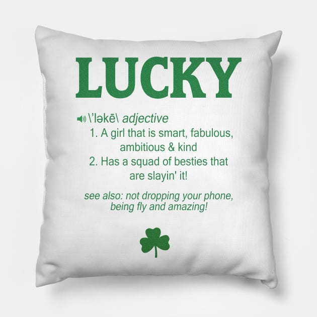 St. Patrick's Day Graphic Tee Pillow by JJDezigns