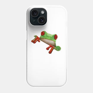 Green and red frog 2 Phone Case