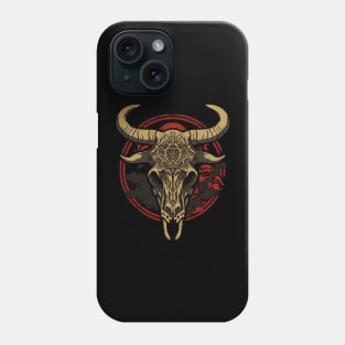 bull skull Phone Case