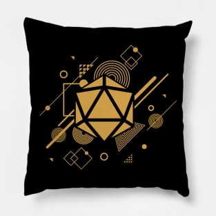 Funky D20 Dice TRPG Tabletop RPG Gaming Addict Pillow