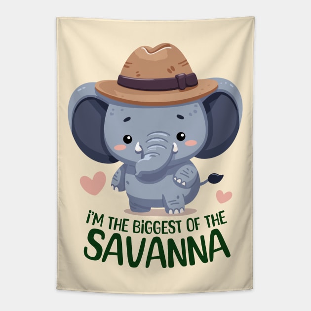 I'm The Biggest Of The Savanna Tapestry by SimplyIdeas