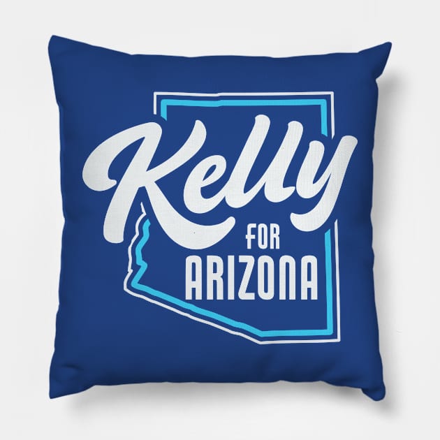 Retro Kelly for Arizona Senate // Kelly for Senate Pillow by SLAG_Creative