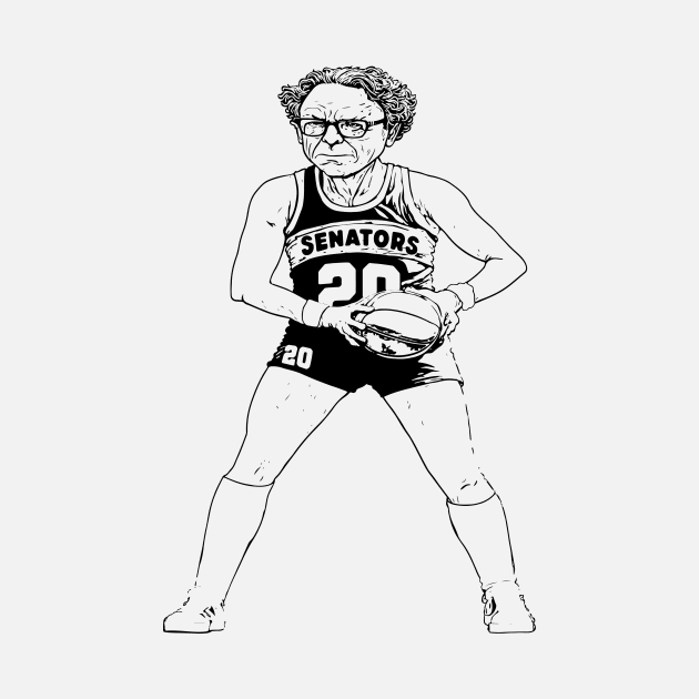 Vintage Funny Bernie Sanders Basketball Player // Baller Bernie Sketch by SLAG_Creative