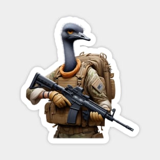 Tactical Ostrich Magnet