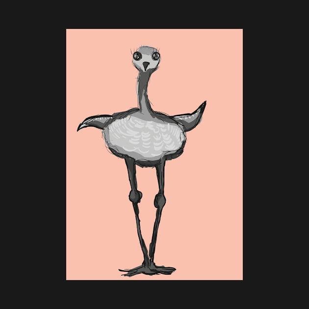 Ostrich by Kuhtina