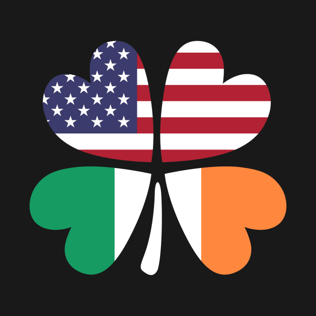 Shamrock USA Ireland flag american irish by Designzz