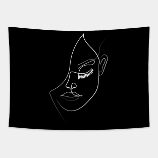 Floating in a Daydream | One Line Artist | Minimal Art | One Line Art | Minimalist Tapestry