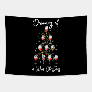 Wine Christmas. Funny Wine Lover Christmas Gift. Tapestry