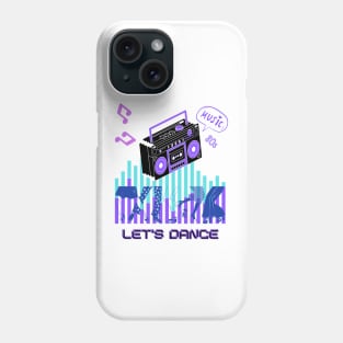 Let's Dance 80s music Phone Case