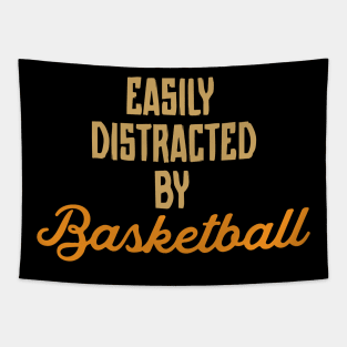 Easily Distracted By Basketball Tapestry