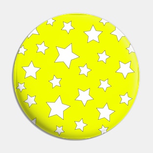 Yellow and White Stars Pin