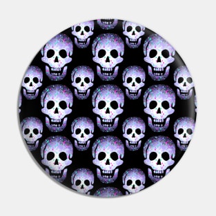 Purple Laughing Skulls Pattern by Cheeky Witch Pin