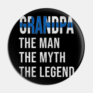 Grand Father Finnish Grandpa The Man The Myth The Legend - Gift for Finnish Dad With Roots From  Finland Pin