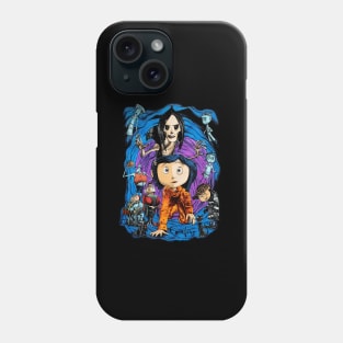 Coraline Spiral Tunnel Character Phone Case