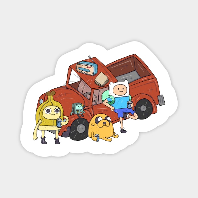 Adventure Time - We Fixed a Truck Magnet by surfinggiraffecomics