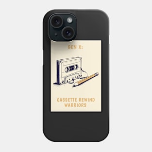 Gen X: Cassette Rewind Warriors, view 3 Phone Case