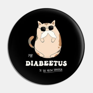 Diabeetus Funny Cat Pin