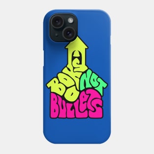 Books Not Bullets Word Art Phone Case