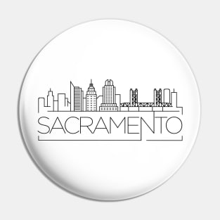 Sacramento Minimal Skyline Pin