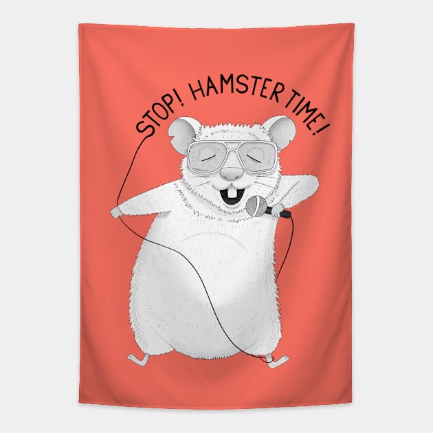 Hamster Time! | Animal Karaoke | Red Tapestry by DrawingEggen