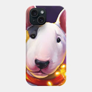 Cute Bull Terrier Drawing Phone Case