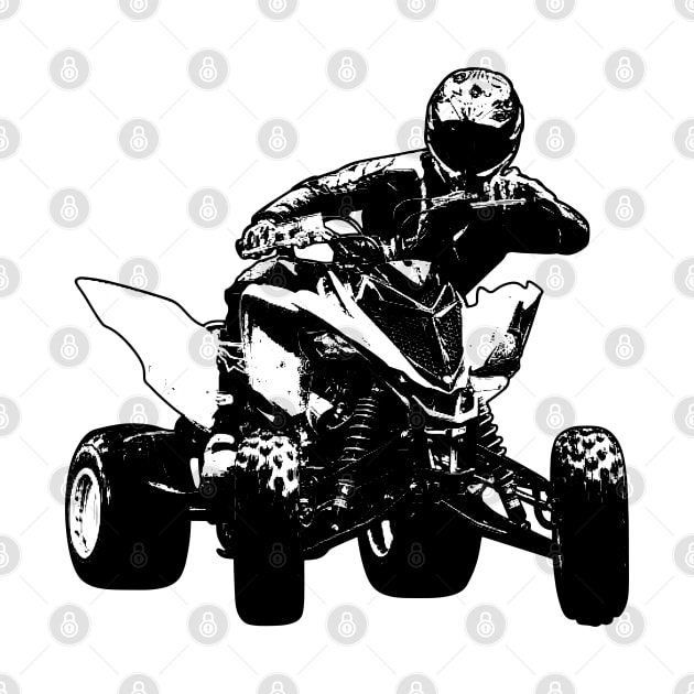 ATV Raptor Black and White by KAM Std