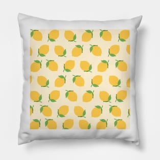 Summer lemon pattern Pillow