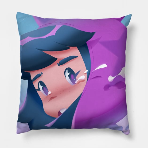 Bunny tears Pillow by MaiType