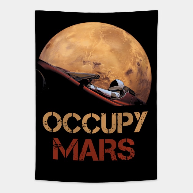 Occupy Mars Tapestry by Nerd_art