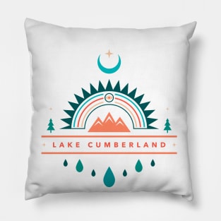 lake cumberland boho rainbow moon Pillow