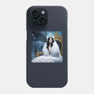 The Snow Queen on her Throne Phone Case