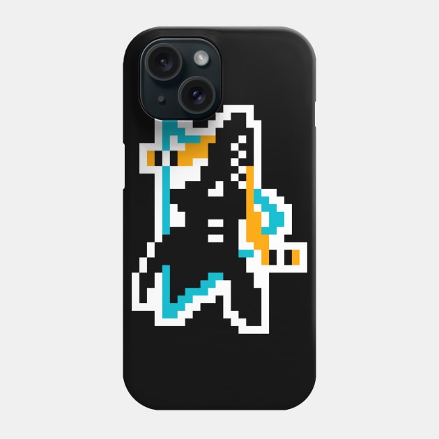 8-Bit Sharks Phone Case by RetroRaider