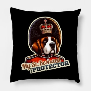 Kings Queens Guard St. Bernard Pillow