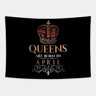 Queens Are Born In April Tapestry