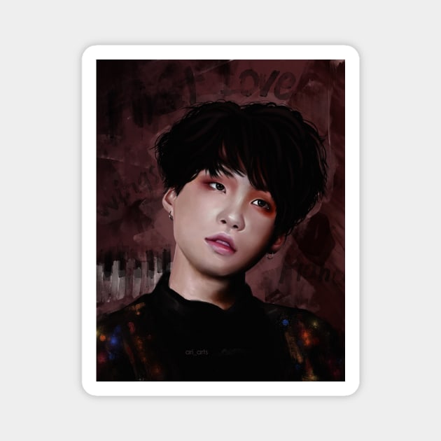 Yoongi (wings) Magnet by ari-arts