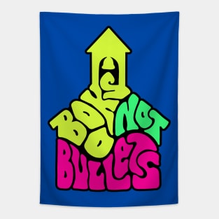 Books Not Bullets Word Art Tapestry