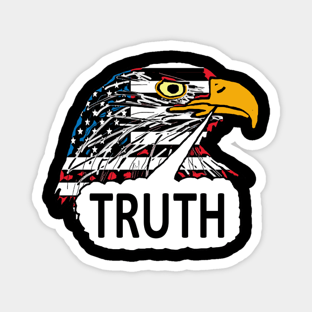 Truth Eagle Magnet by Mark Ewbie