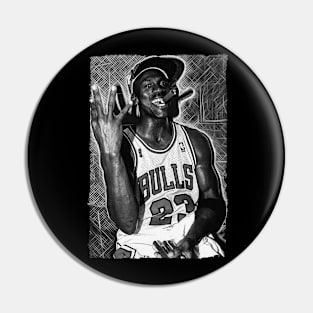 Michael Jordan Retro Style Pin