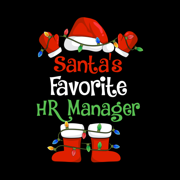 Santa's Favorite HR Manager Funny Christmas Pajamas by cloverbozic2259lda