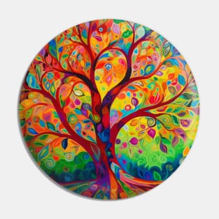 Interwoven Essence: Embracing Interconnectedness in the Tree of Life Mandala Pin