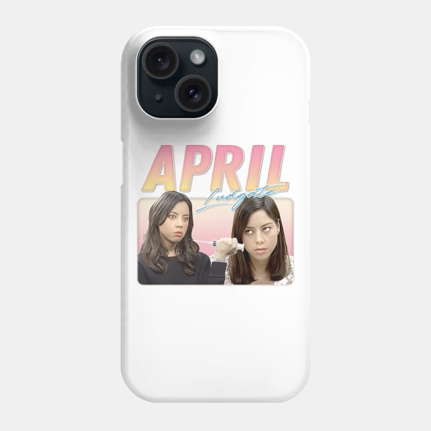 April Ludgate /// Retro Aesthetic Style Fan Design Phone Case by DankFutura